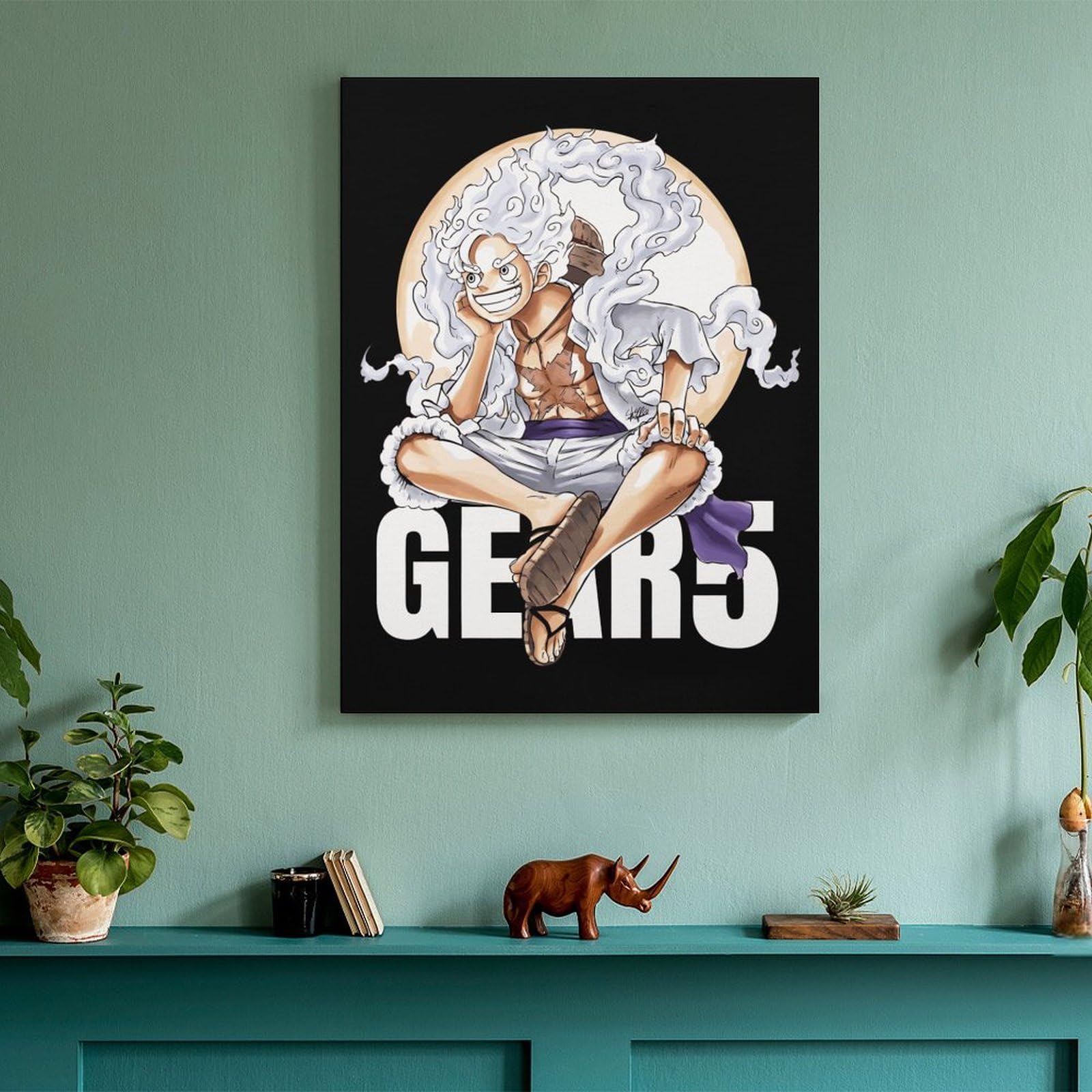 Amazon.co.jp: アートパネル ワンピース ONE PIECE ルフィ ギア5 装飾